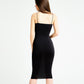 Black Strappy Midi Dress