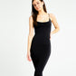 Black Strappy Midi Dress